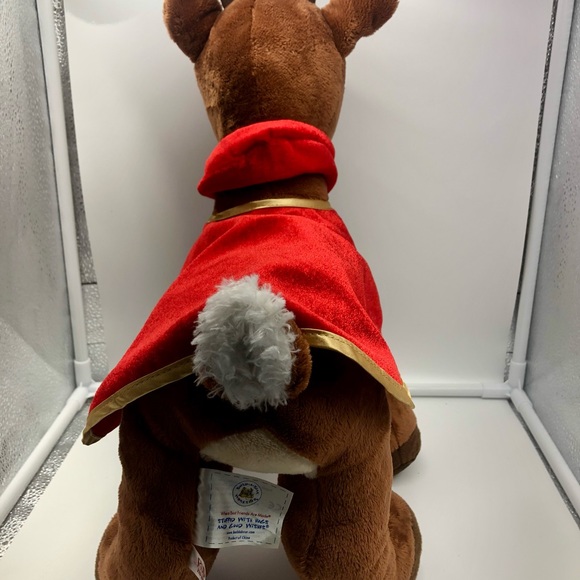 Build A Bear Rudolph LIGHT UP Red Nose & Clarice Plush Dress polka dot shoes - Picture 14 of 16